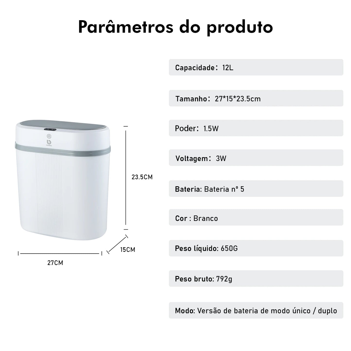 Lixeira Elétrica